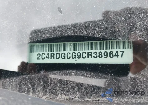 2012 Dodge Grand Caravan Sxt from USA, damaged, VIN 2C4RDGCG9CR389647